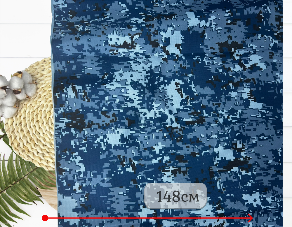 Курточная МИКРО РИП СТОП синий пиксель