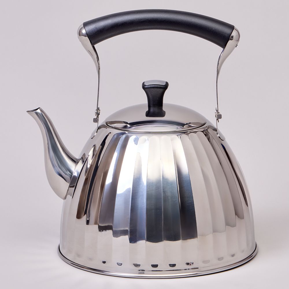 ЧАЙНИК AGNESS 3,0 Л СО СКЛАДЫВАЮЩЕЙСЯ РУЧКОЙ, СТАЛЬ 18/10, ИНДУКЦИОННОЕ КАПСУЛЬНОЕ ДНО