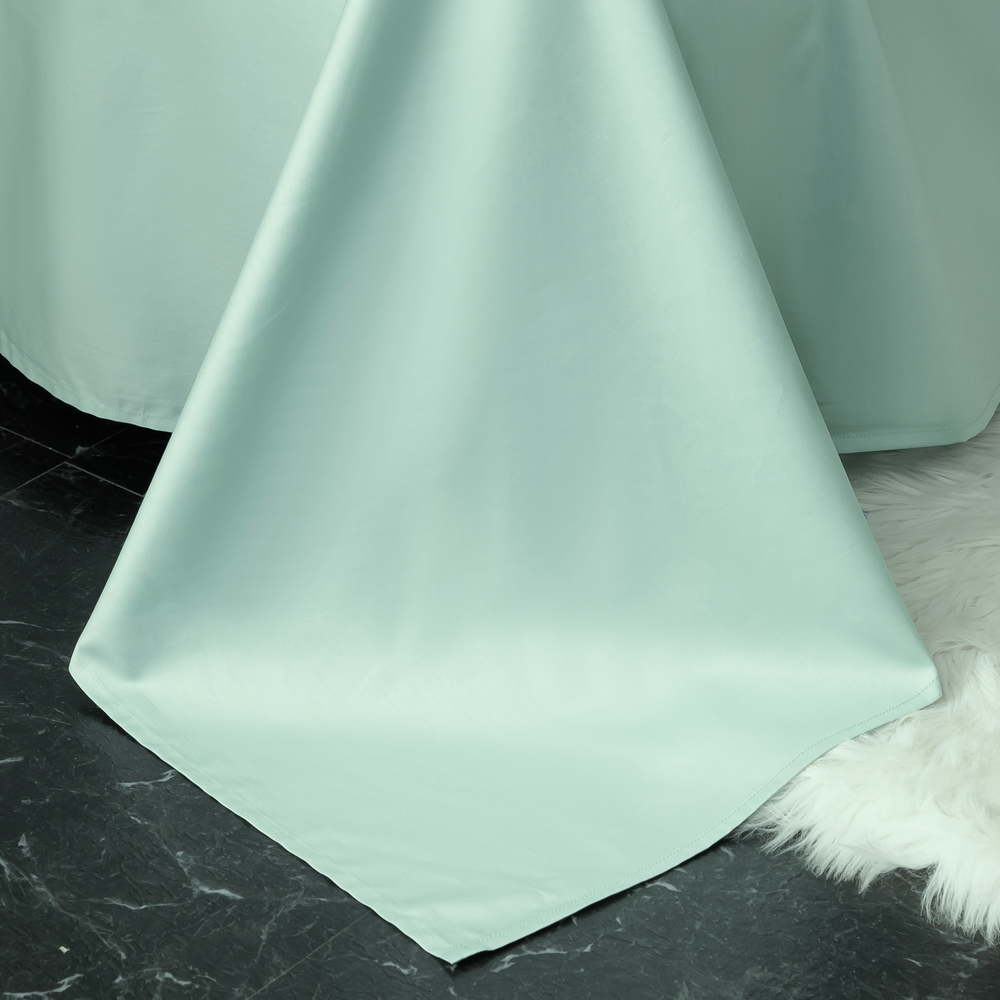 Комплект постельного белья Однотонный Сатин Премиум широкий кант OCPK019