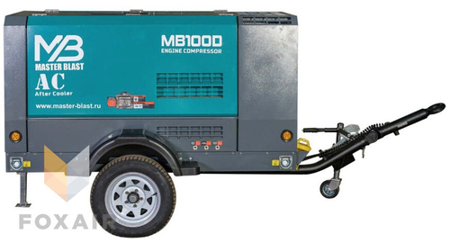 Винтовой дизельный компрессор Master Blast MB100D-7 + AC