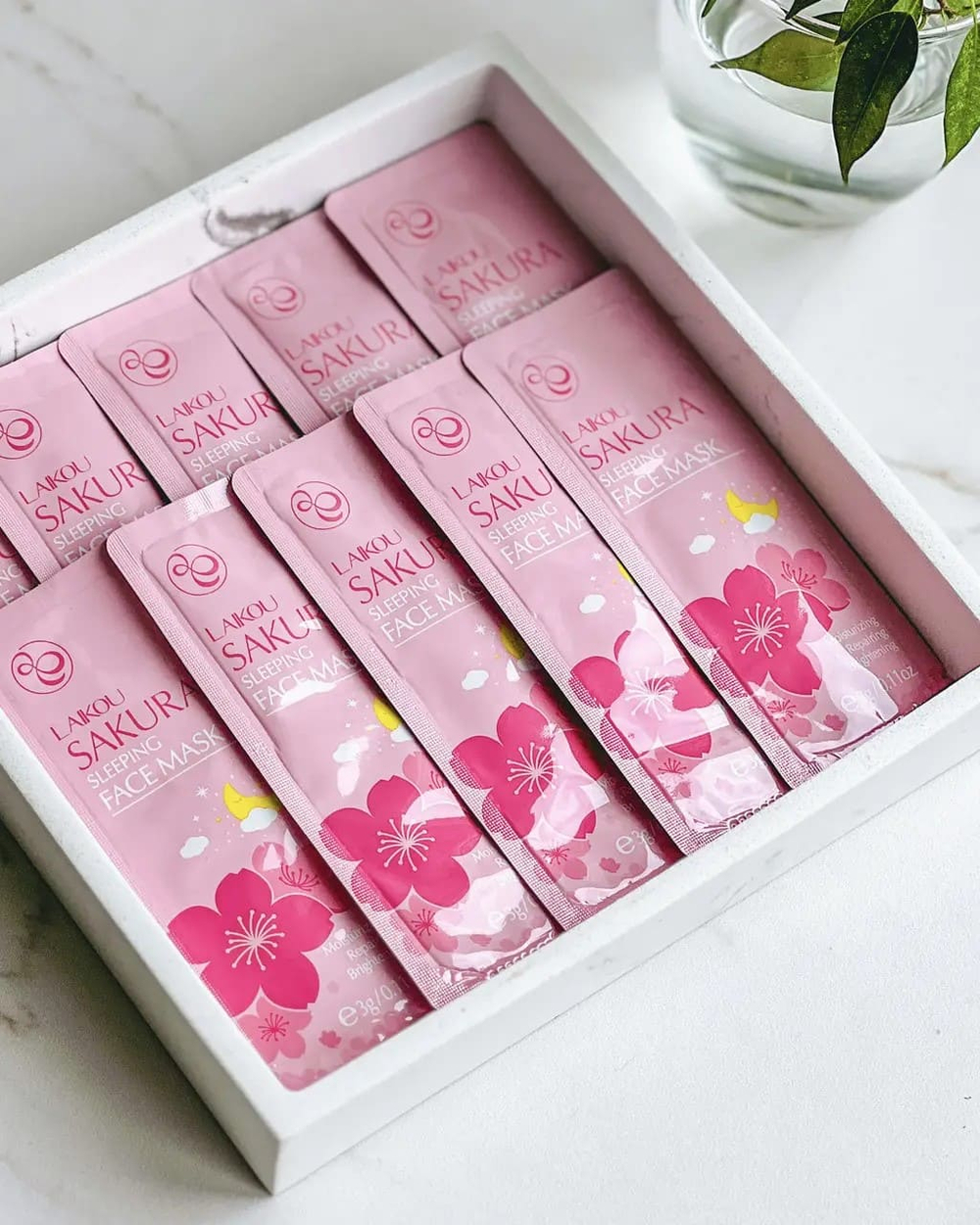 Ночная маска для лица с сакурой, 3г