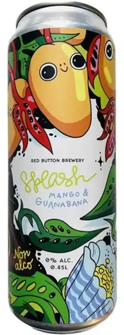 Сидр Рэд Баттон Сплэш Манго, Гуанабана Безалкогольный / Cider Red Button Splash Mango, Guanabana 0.45 - банка