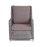 "Гляссе" кресло плетеное из искусственного ротанга, цвет графит