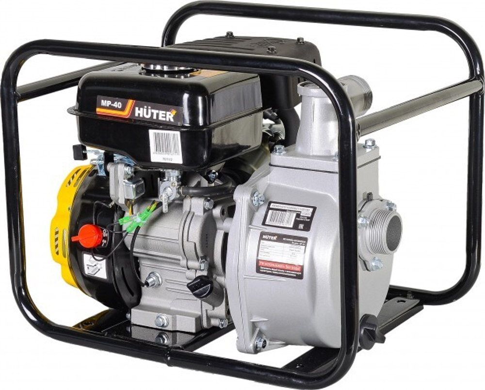Мотопомпа бензиновая HUTER MP- 40 для слабозагрязненной воды 70/11/2