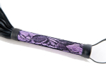 Пурпурный флоггер с кружевной ручкой ToyFa Marcus 715003