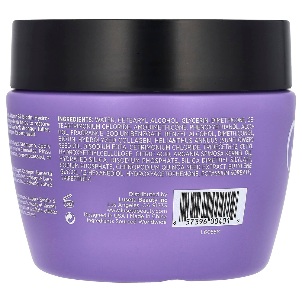 Luseta Beauty, Биотин и коллаген, маска для волос, 500 мл (16,9 жидк. унц.)