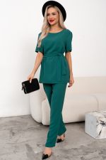 Костюм брючный (изумрудный) К11-90 Nikol
