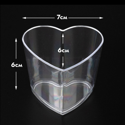 Креманка пластиковая Сердце, 145 мл