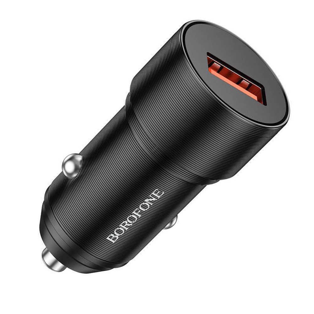 Автомобильная зарядка BOROFONE BZ19A QC3.0 Чёрный