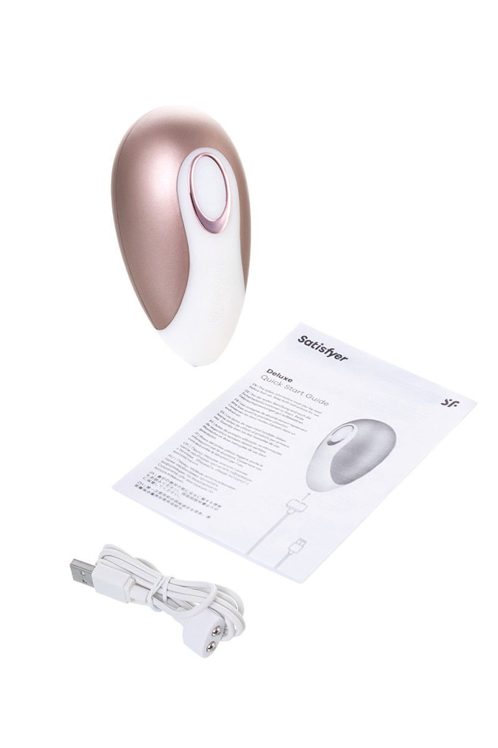 Вакуумный массажер для клитора Satisfyer Deluxe (Цвет: бронзовый)