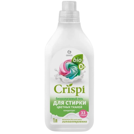 Гель для стирки GRASS CRISPI для цветных тканей 1 л