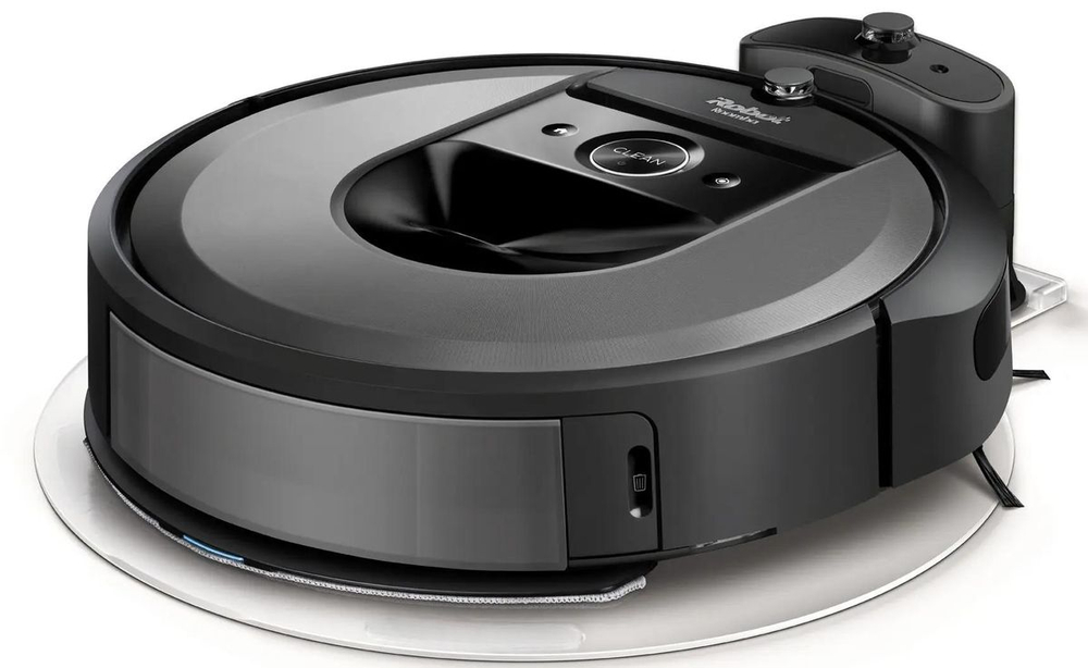 Робот-пылесос iRobot Roomba Combo i8+, 55Вт, черный графит/черный [i857040plus_rnd]