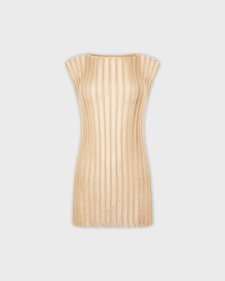 Платье-туника вязаное