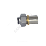 Соединитель для МП/PE-X труб латунь пресс Дн 16х1/2" под конус с накидной гайкой RM179E Giacomini RM179Y113