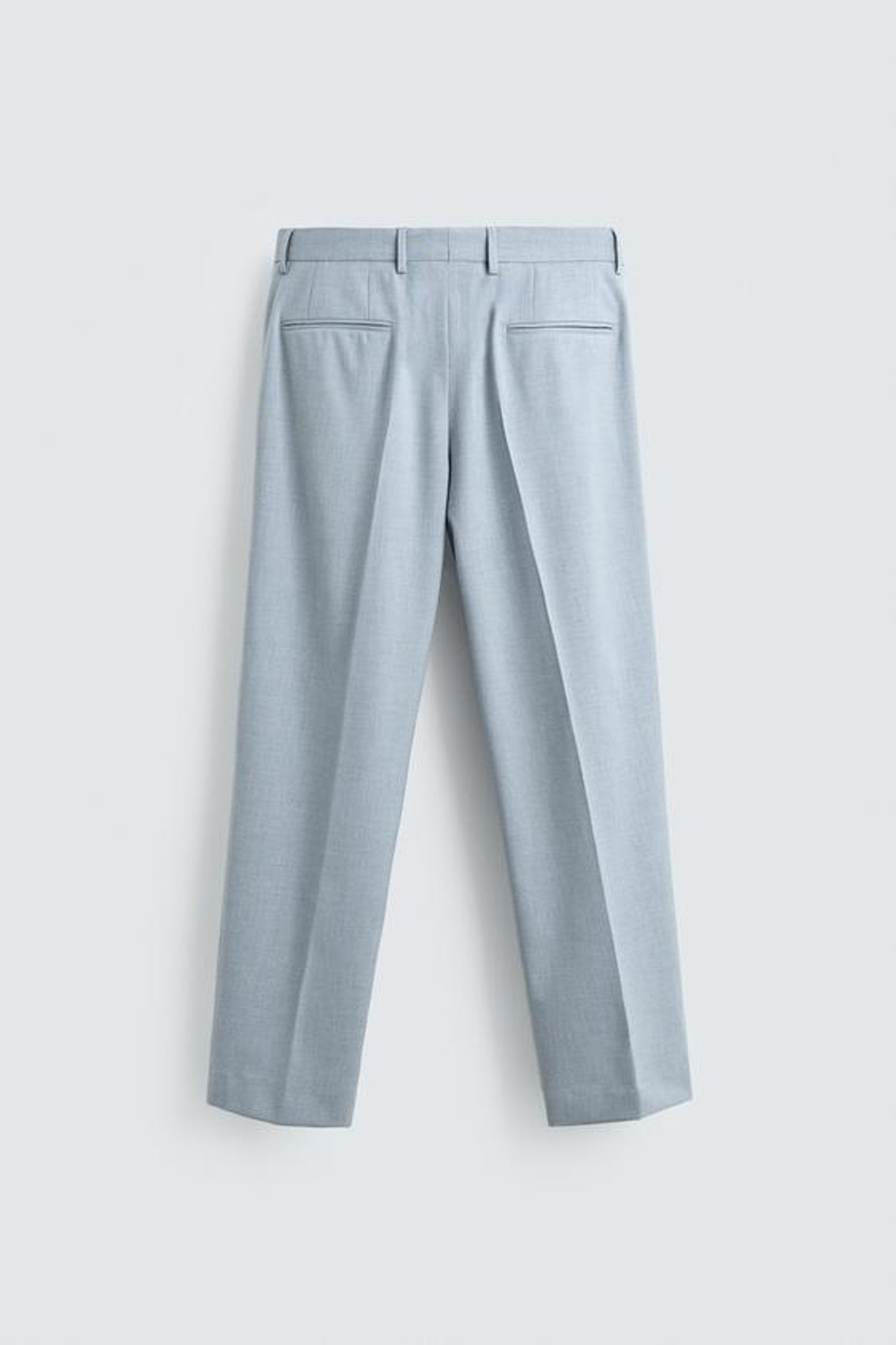 ZARA КОСТЮМНЫЕ БРЮКИ SLIM FIT, НЕБЕСНО-ГОЛУБОЙ