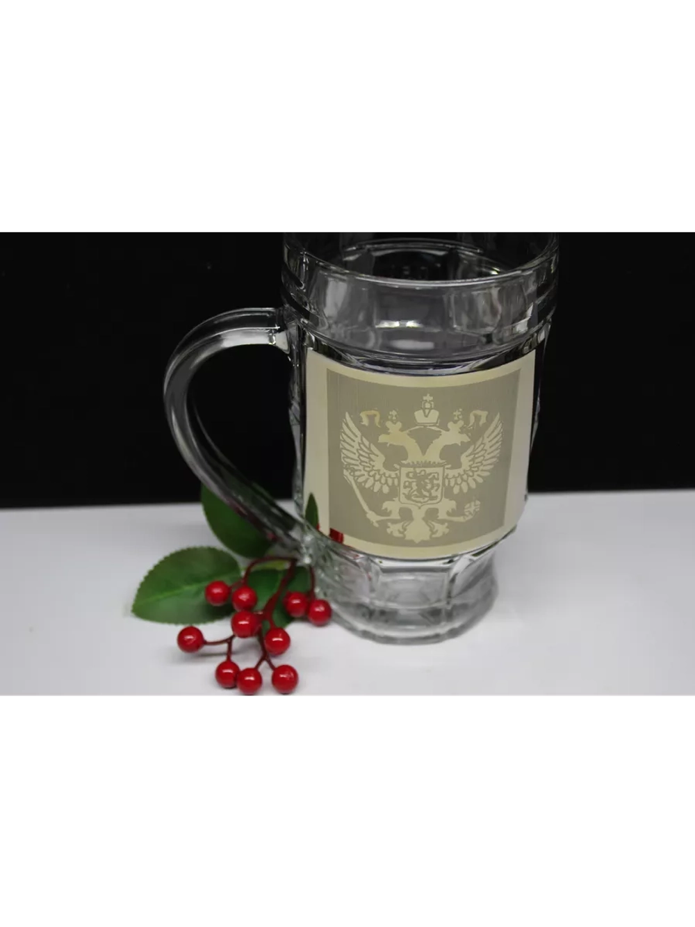 Кружка пивная "Герб" 1шт 500мл