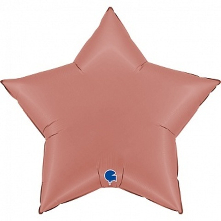 Г 36'' Звезда Розовое Золото Сатин 90 см.