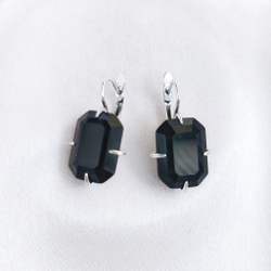 "Бригитта" серьги в серебряном покрытии из коллекции "Дефиле" от Jenavi с английским замком