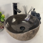 Раковина из речного камня RS-64977 40*34*15 0860