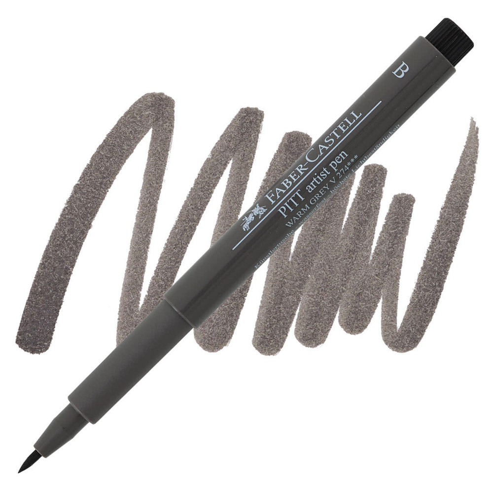 Faber-Castell Pitt Pen (B). 274 Warm Gray V