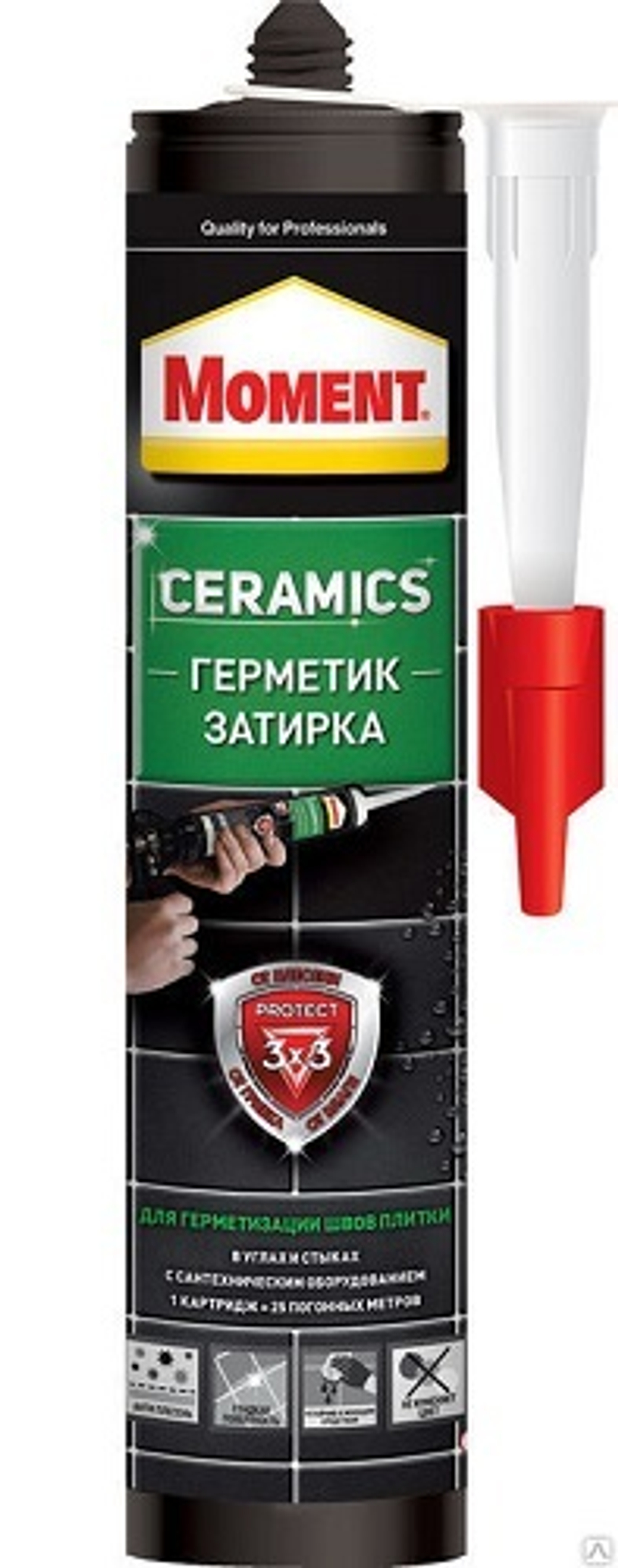 Герметик-затирка "Момент" Ceramics Темно-коричневый 280мл
