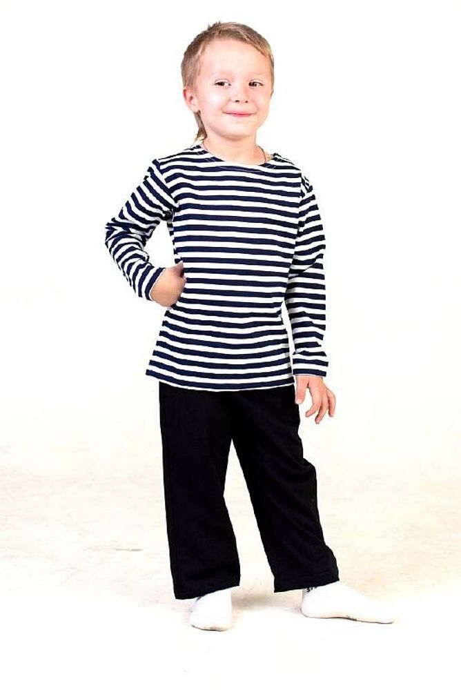 Тельняшка-фуфайка детская черная ГОСТ