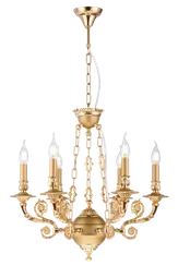 7024/6 FG+PEARL GOLD (1) Люстра Veneto Luce