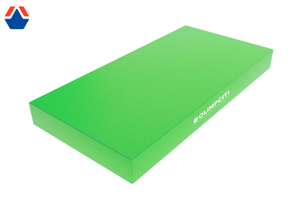 Мат спортивный 1000х500х100 мм (вин.кожа) САЛАТОВЫЙ