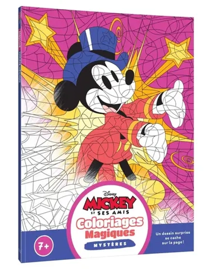 Hachette раскраска по номерам MICKEY ET SES AMIS - Coloriages Magiques - Mystères (7+) - Disney Junior