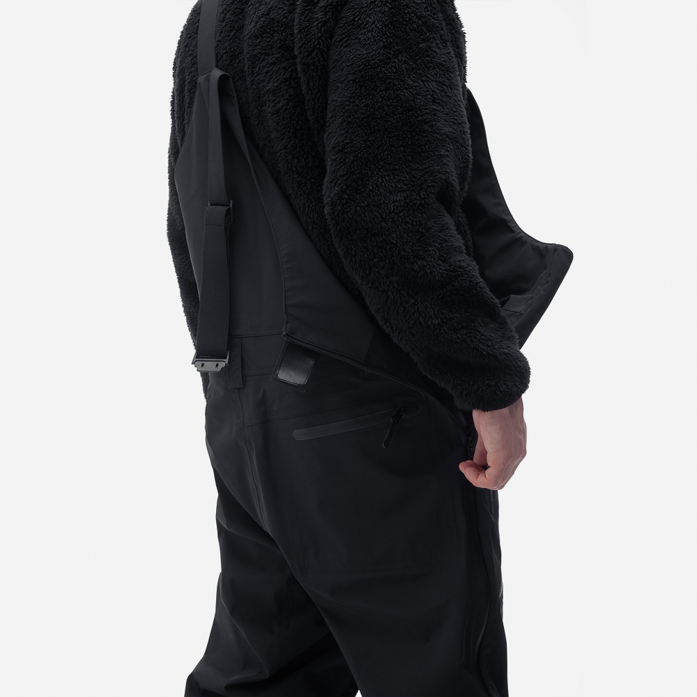 Горнолыжный полукомбинезон WHITELAB Bib-Pants IDCLIP-SHELL 3L Black