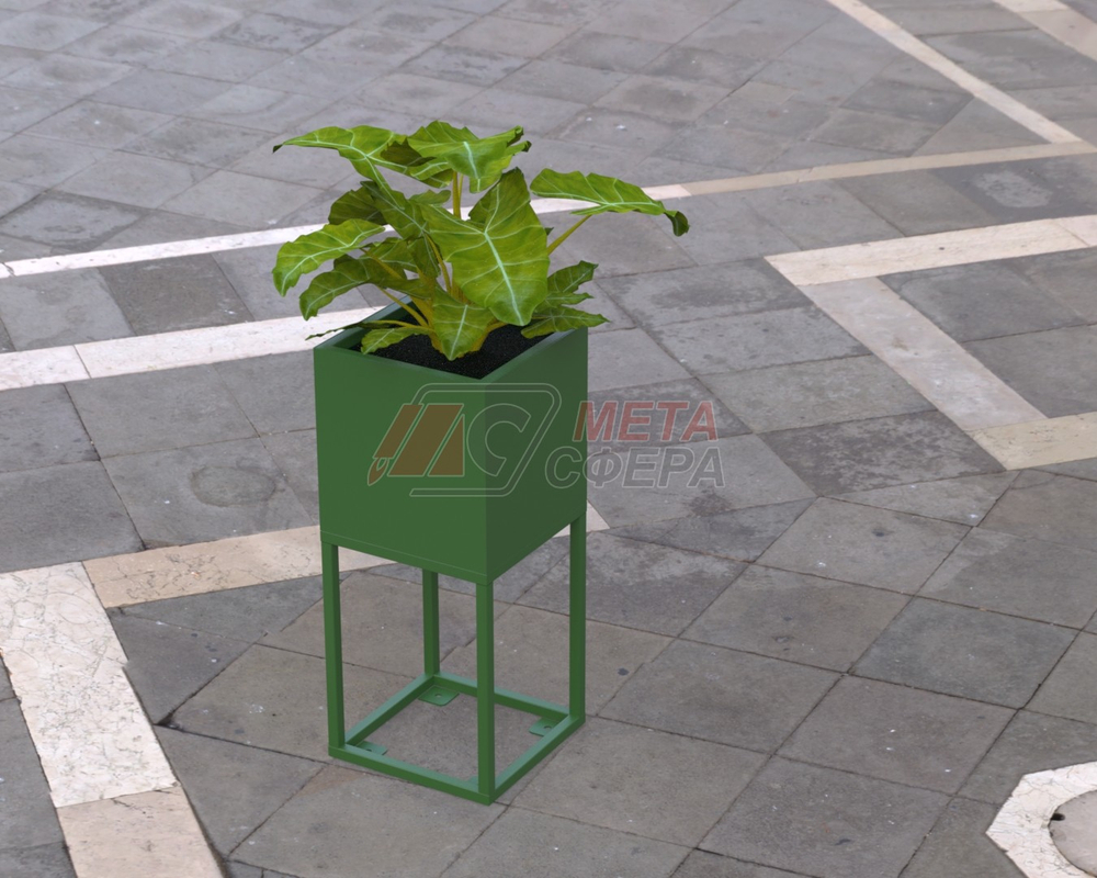 Вазон Куб на стойке