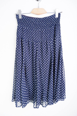 Юбка в горошек, визуально 44 размер