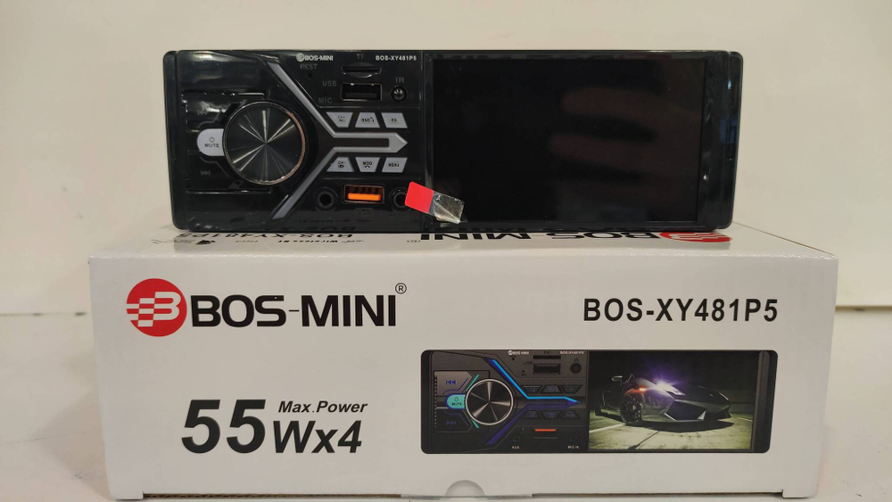 BOS-XY481P5 / Автомагнитола 1 DIN BOS-XY481P5 (видео экран) (Д22Ш15В8) ВЕС 0,525
