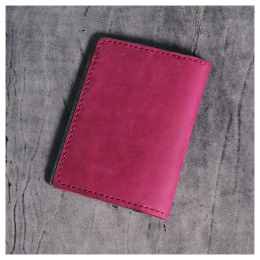 Кожаная обложка для документов «МотоЛеди»