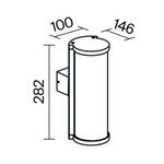 Уличный настенный светильник Outdoor O451WL-01GF