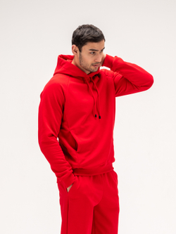 Костюм мужской спортивный теплый. Красный