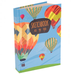 Скетчбук А5 96л., "Воздушный шар", 100г/м2, Миленд, 7БЦ, глянц. лам., лен