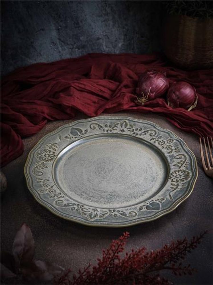 Тарелка мелкая d 26 см h 2,5 см, фарфор, Vintage