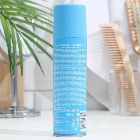 Лак для волос &quot;Романтика&quot; очень сильная фиксация с провитамином В5, 145 мл