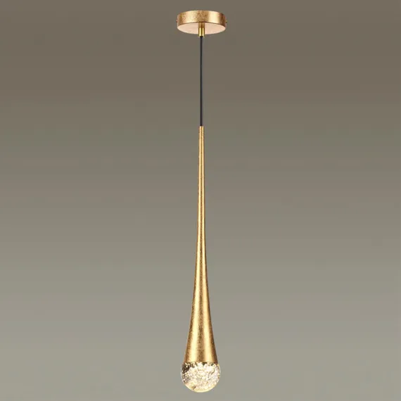 4278/1 L-VISION ODL21 241 прозрачн/золот фольг-ние Подвесной светильник IP20 GU10 LED max 6W GOTA