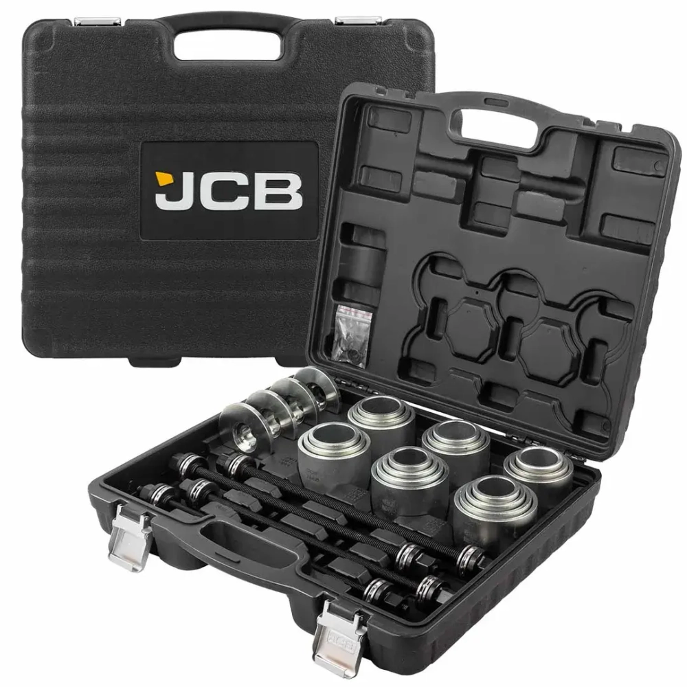 Набор инструментов для замены сайлентблоков, втулок и подшипников 28пр. JCB JCB-933T3