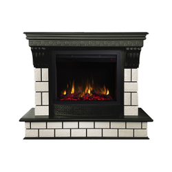 Электрокамин RealFlame Castle 25,5 AO античный дуб с очагом Saphir 25,5