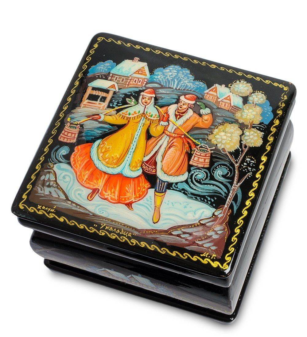 Народные промыслы ШК-95/ 3 Шкатулка «У колодца»