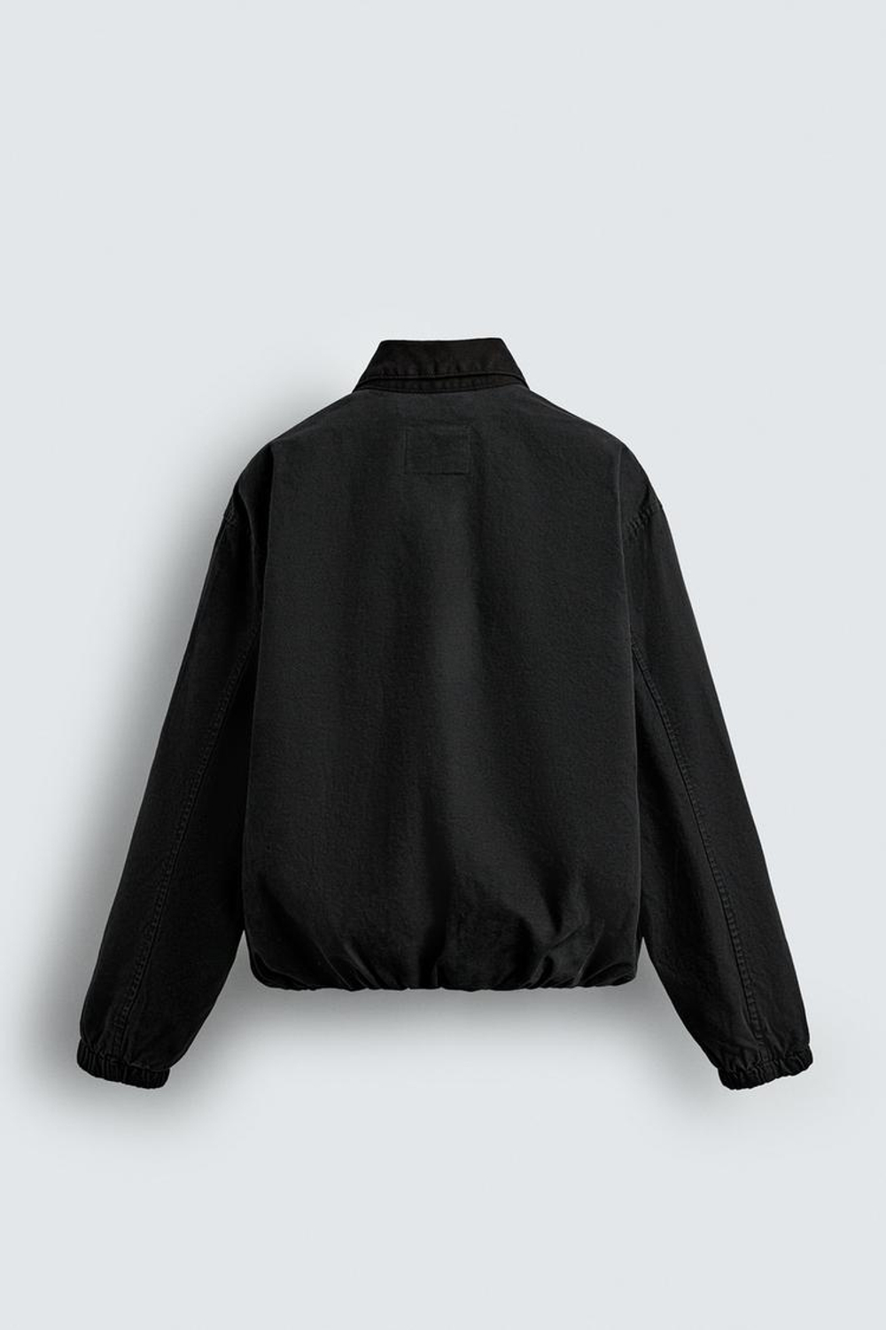ZARA КУРТКА СВОБОДНОГО КРОЯ НА МОЛНИИ, ЧЕРНЫЙ