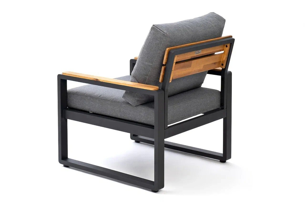 Кресло из алюминия Joygarden ТОПА, темно-серый графит