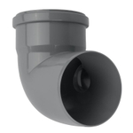 Колено канализационное с отводом правым RTP 110х50 мм 87,5°