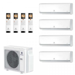 Мульти сплит система Electrolux на 4 комнаты (20+20+25+25 кв.м) Monaco