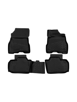 Коврики в салон для NISSAN Leaf 2009 - 2017 правый руль, хэтчбек, 4шт. (полиуретан) ELEMENT3D02396210