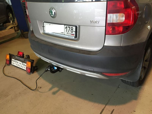 Фаркоп Балтекс для Skoda Yeti I (5L) 2009-2018(паспорт и сертификат в комплекте)(без электрики)арт.21193312