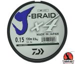Леска плетеная J-Braid X4E 0.13mm-135m d.-gr.
